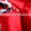 2015 summer new slim short sleeve modest round neck with floral print red wedding dress