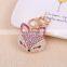 fashion metal gifts fox head keychain