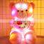 Wholesale Four Colors 30cm,50cm,80cm Teddy Bear Stuffed Plush Shining LED Light Up Lighting electronic Soft Toys
