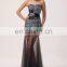 New Arrival Strapless Sexy See Through Long Skirt Sequin Prom Dress CL6026