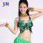 Shiny full sequins butterfly stage women sexy belly dance clothes top wear S-3009#