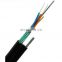 outdoor 12 core figure 8 type aerial fiber optic cable GYTC8S with steel tape directly fixed on pole power