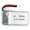 3 7V 752540 500mah RC Quadcopter lithium battery for toy airplane