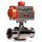 KLQD Q681F-16R 316 Pneumatic Sanitary Ball Valve