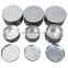 Aluminum and stainless steel moisture tin soil sample box containers