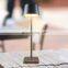 Table lamp manufacturer new design custom creative black square metal luxury hotel living room led dinner table lamp
