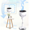 Home appliance cool air circulation fan floor standard touch screen electric circulating fan with remote control