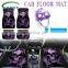 Purple skull Car pads Carpet Universal Car Floor Foot Mats Sublimation Anti-Slip Neoprene Interior Protect Carpet Accessories