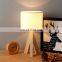 Modern Wooden Eye Protection LED Table Lamp White Black Bedside Table Lamp