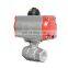 COVNA DN15 1/2 inch 2 Way Female Thread 316 Stainless Steel Double Acting Pneumatic Actuator Ball Valve
