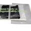 Compostable metallic glossy holographic private label bubble mailing bag, zip slider clear glitter bubble pouch bag