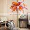 Nordic LED Floor Lamp Living Room Resin Bedroom Nordic Interior Decor Ostrich Feather LED Stand Light