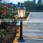 Chinese-Style Waterproof LED Fence Lawn Lamp Outdoor Waterproof Garden Pillar Light Creative Square Post Lighting