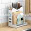 Multi-functional Wall Mounted Kitchen Rack For Storage Knives Cutting-board Utensils Knife Block Lid Holder