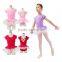Professional Leotard with White Ballet Dance Performance Tutu Skirt for Kids