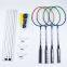Hot Sell Badminton Racket Set For 4 With Free Shuttlecock And Net Stand Set