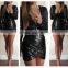 latest dress designs sexy slim halter dress ladies evening dress