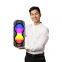ZQS4269 portable 8W power 2*4 inches subwoofer wireless bluetooth speaker with colorful lights