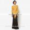 2016 Fashion Design Morden Baju Kurung Indonesia With Solid Color Baju Kurung Dress BJ022