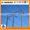 Polygonal galvanization electrical power pole for electrical transmission