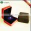 Matt Black Led Light Jewelry Box for Rings and Necklace