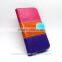 colorful beltloop flip magnetic stand wallet leather cases with window for htc one m7