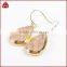 China supplier indian bridal druzy jewelry set design teardrop girl earring