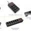 black 6way Brazil Inmetro power trip surge protector with fuse and switch