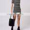 shaped strips women dress short sleeves women dress OEM service