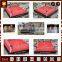 Professional competition thai boxing ring with strong ropes and corner pad