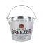 Metal tin bucket for ice beer