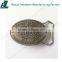 Oval Shape Embossed Zinc Alloy Reversible Belt Bukle for Men