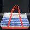 shock resistant shopping PE bag with bottom gusset , custom printing packing bag with handle