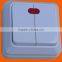 European style surface mounted two gang one way wall switch with light (S1102)