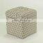 New designed with Button Fabric Cube Multifunction Storage/ Ottman (KY-2852)