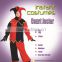 Fashion scary court jester dress men halloween clothes costume