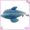 lovely stuffed plush blue dolphin toy