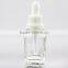 50ml wholesale clear square glass dropper bottle essential oil manufacturers