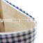 Blue Plaid Tote bag, Cotton linen, Shoulder bag, Printed Plaid Market Bag Grocery Bag