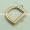 Gold 25mm D ring metal hardware bag Ring Hardware d rings
