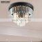 Small Glass Ceiling Light Round Black Ceiling Light Fixture MD83044