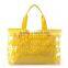 Pure Color Clear Plastic Beach Bag