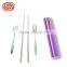 Wholesale or retail portfolio Pen style chopsticks fork steel chopsticks fork Portable Cutlery Set fork chopsticks