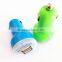 popular LED 2.1A USB 2- port car charger dual usb mini adapter charger for iPad /iPhone