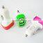5.1a portable usb car charger 3 usb ports car charger adapter for smartphone