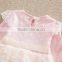 (LD6613) PINK 18m-6y baby girls wedding dresses 100% cotton children clothes birthday dresses winter princess frocks kids wear