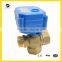 3 way 3/4" brass motorizd valve 3.6v 5V 12v 24v T flow for solar water system hot water control