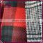 Women's Thick Knit Plaid Scarf