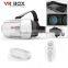 hot products to sell online vrarle vr box with bluetooth remote /3d vr glasses virtual reality type and polarized