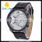 WJ-5381 personality double time fashion student quartz charming leather men watch